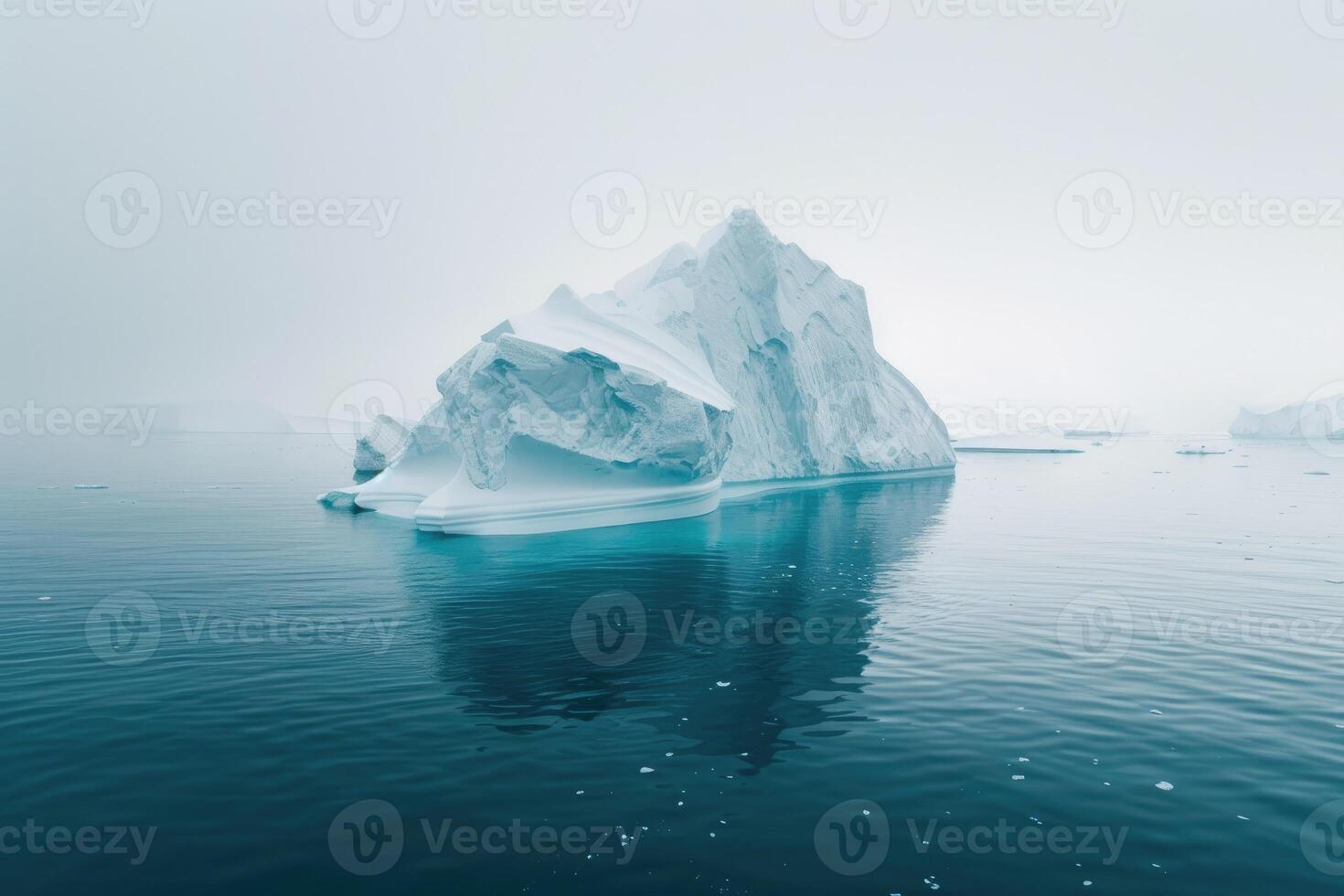 ai gegenereerd ijsberg in antarctica, ijsberg in polair Regio's foto