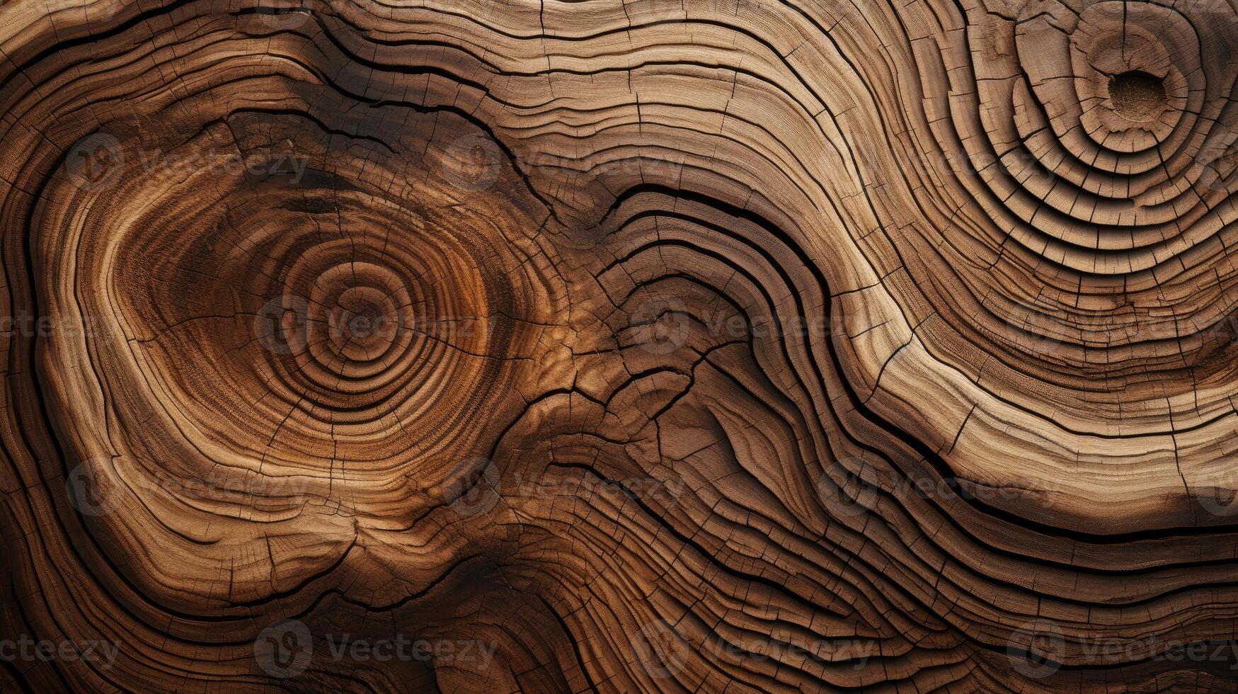 ai gegenereerd graven in de biologisch warmte van een houten besnoeiing textuur. ai gegenereerd foto