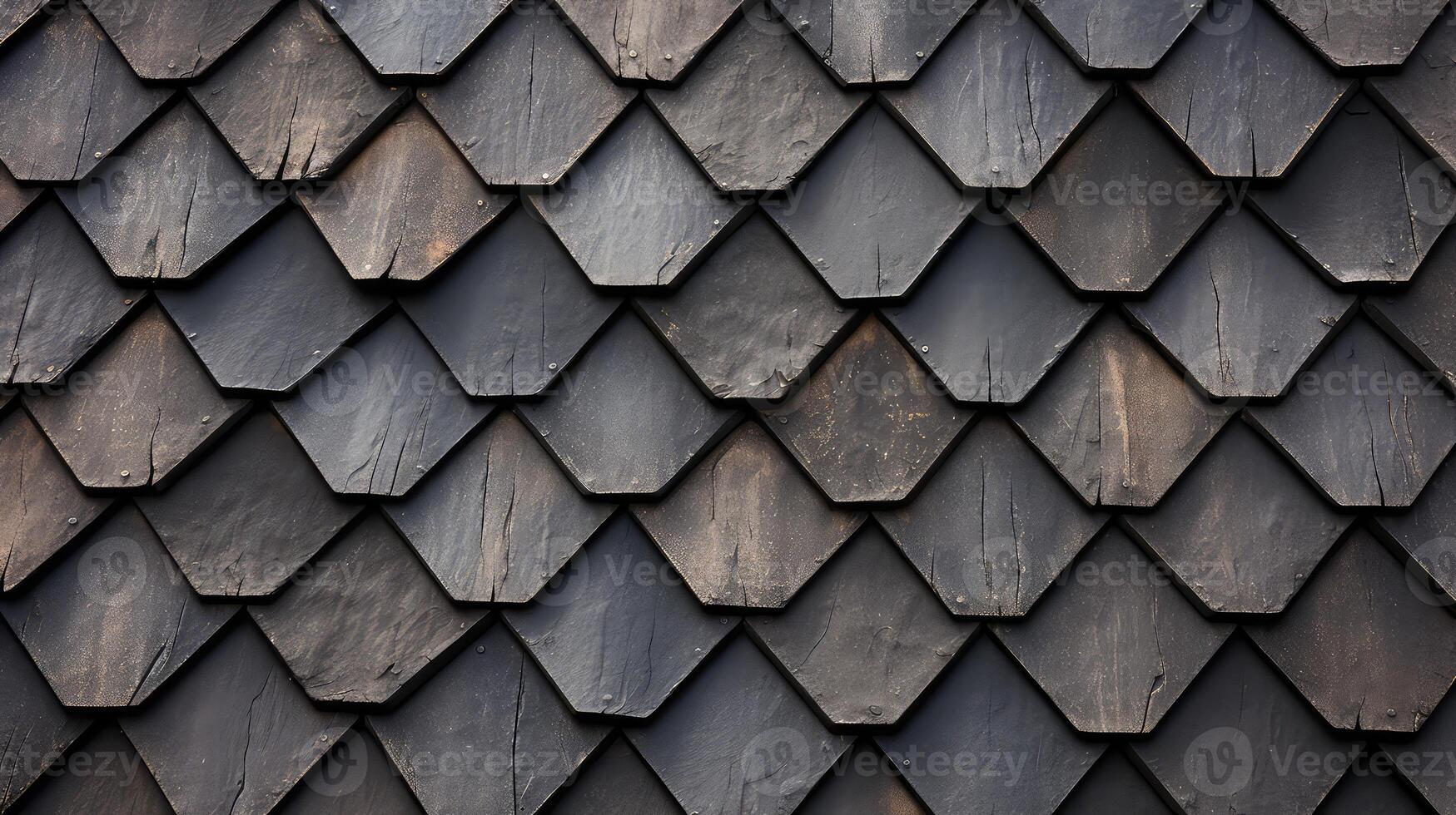 ai gegenereerd dak tegels textuur. dak tegels structuur achtergrond. dak tegels patroon foto