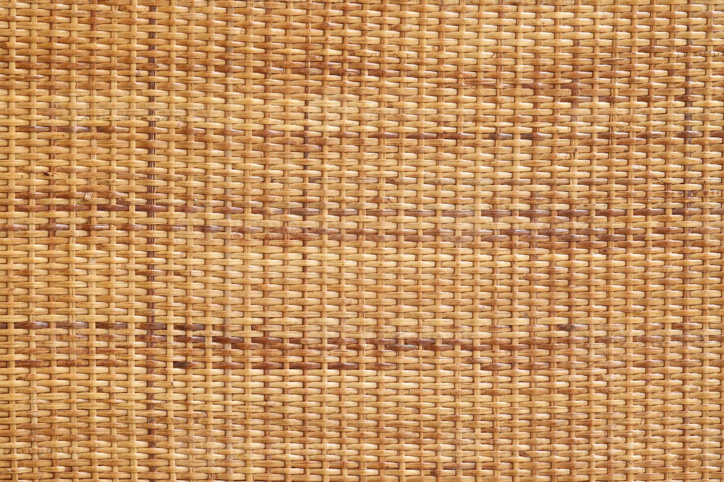 detail handgemaakt rotan weven. rieten mand textuur. foto
