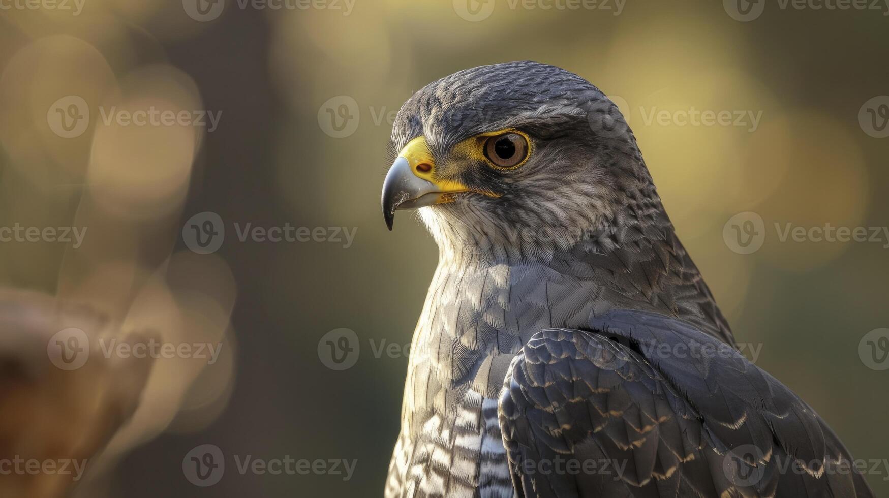 ai gegenereerd bevallig roofdier, een portret van de Chinese sperwer in haar natuurlijk majesteit foto