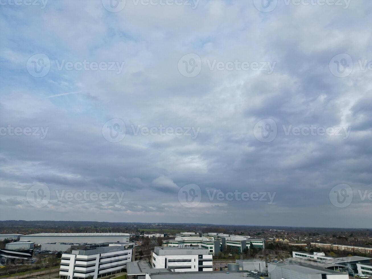 hoog hoek visie van centraal hatfield stad hertfordshire van Engeland, Super goed Brittannië. maart 9e, 2024 foto