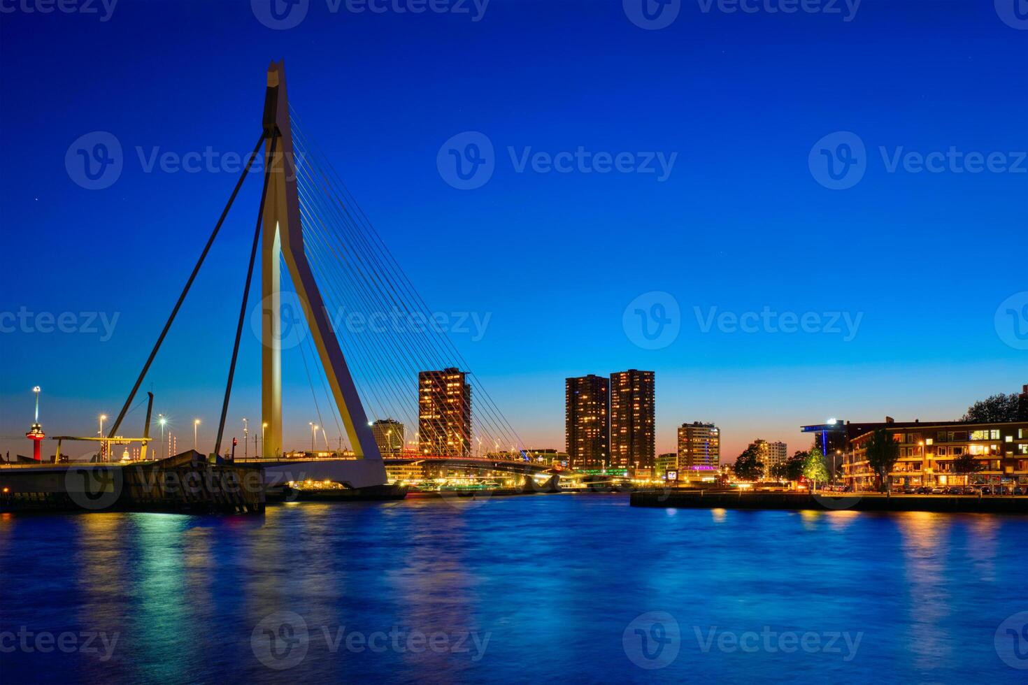 erasmus brug, Rotterdam, Nederland foto