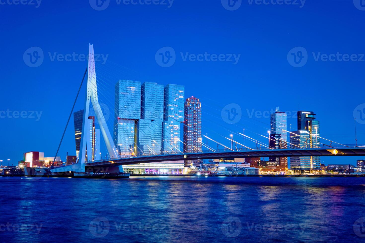 erasmus brug, Rotterdam, Nederland foto