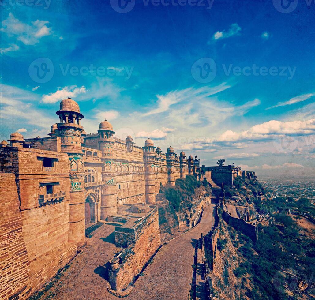 gwalior fort, madhya pradesh, Indië foto