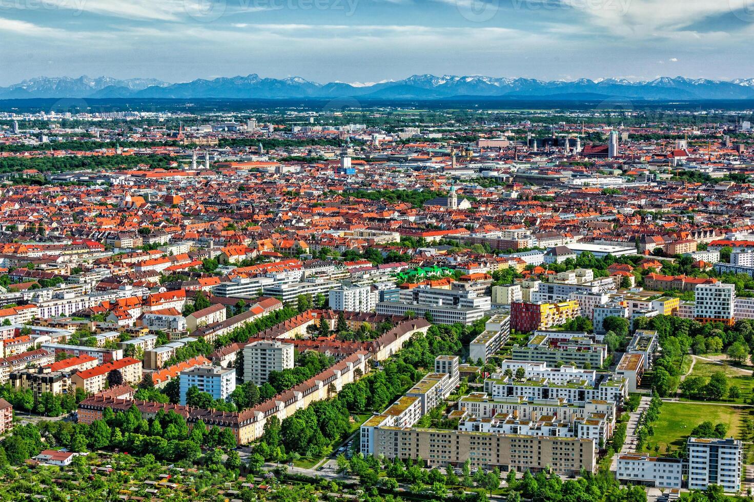 antenne visie van München. München, Beieren, Duitsland foto