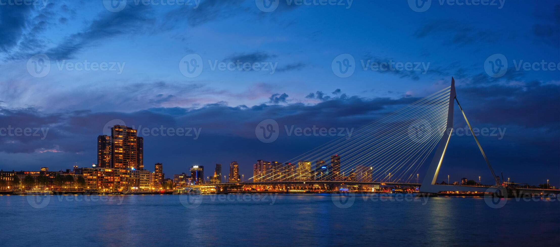 erasmus brug, Rotterdam, Nederland foto