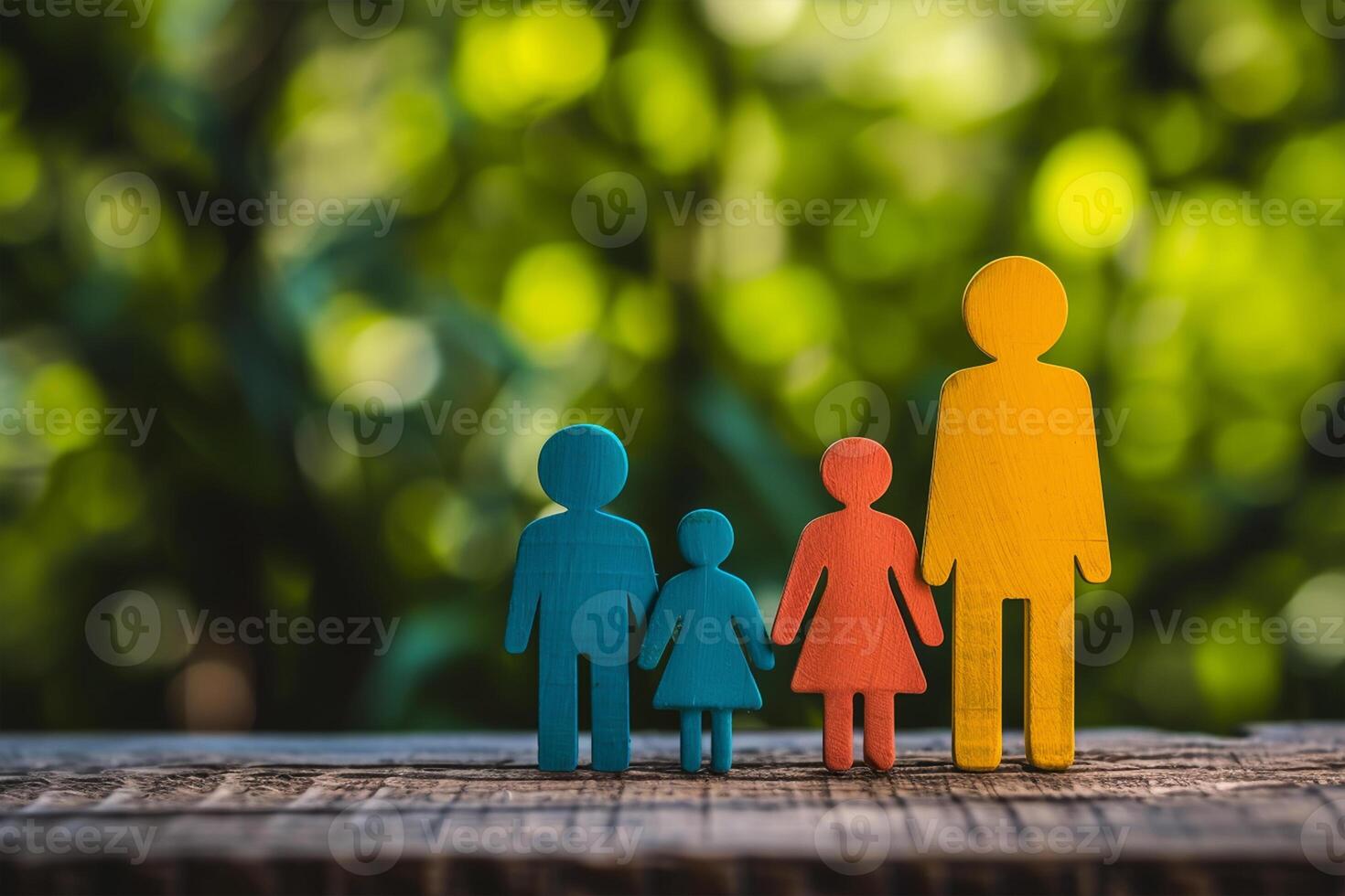 ai gegenereerd concept van familie en bescherming familie, familie rechten foto