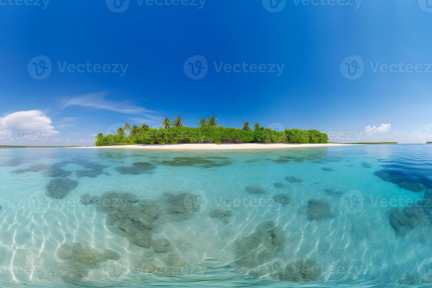 ai gegenereerd Maldiven eilanden oceaan tropisch strand neurale netwerk ai gegenereerd foto