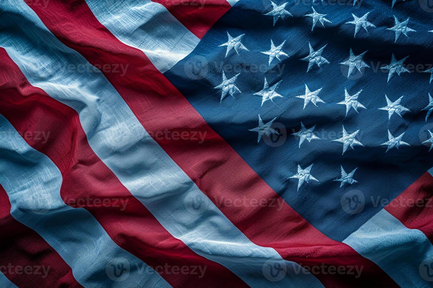 ai gegenereerd achtergrond vlag van de Verenigde staten van Amerika voor nationaal federaal vakantie viering van onafhankelijkheid dag. Verenigde Staten van Amerika symboliek foto