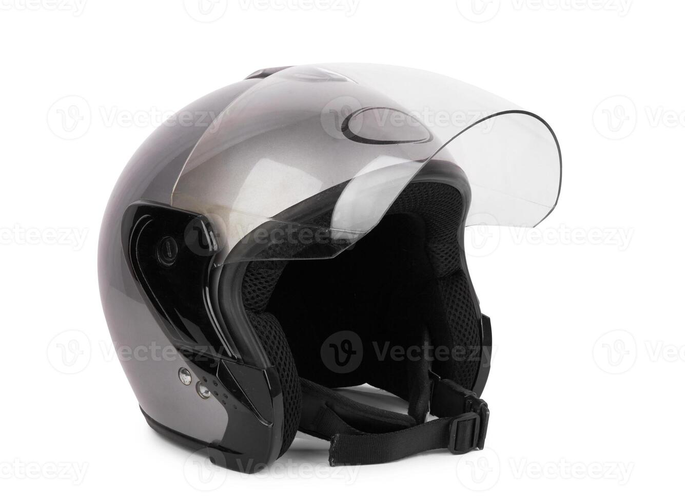 grijs motorfiets helm foto