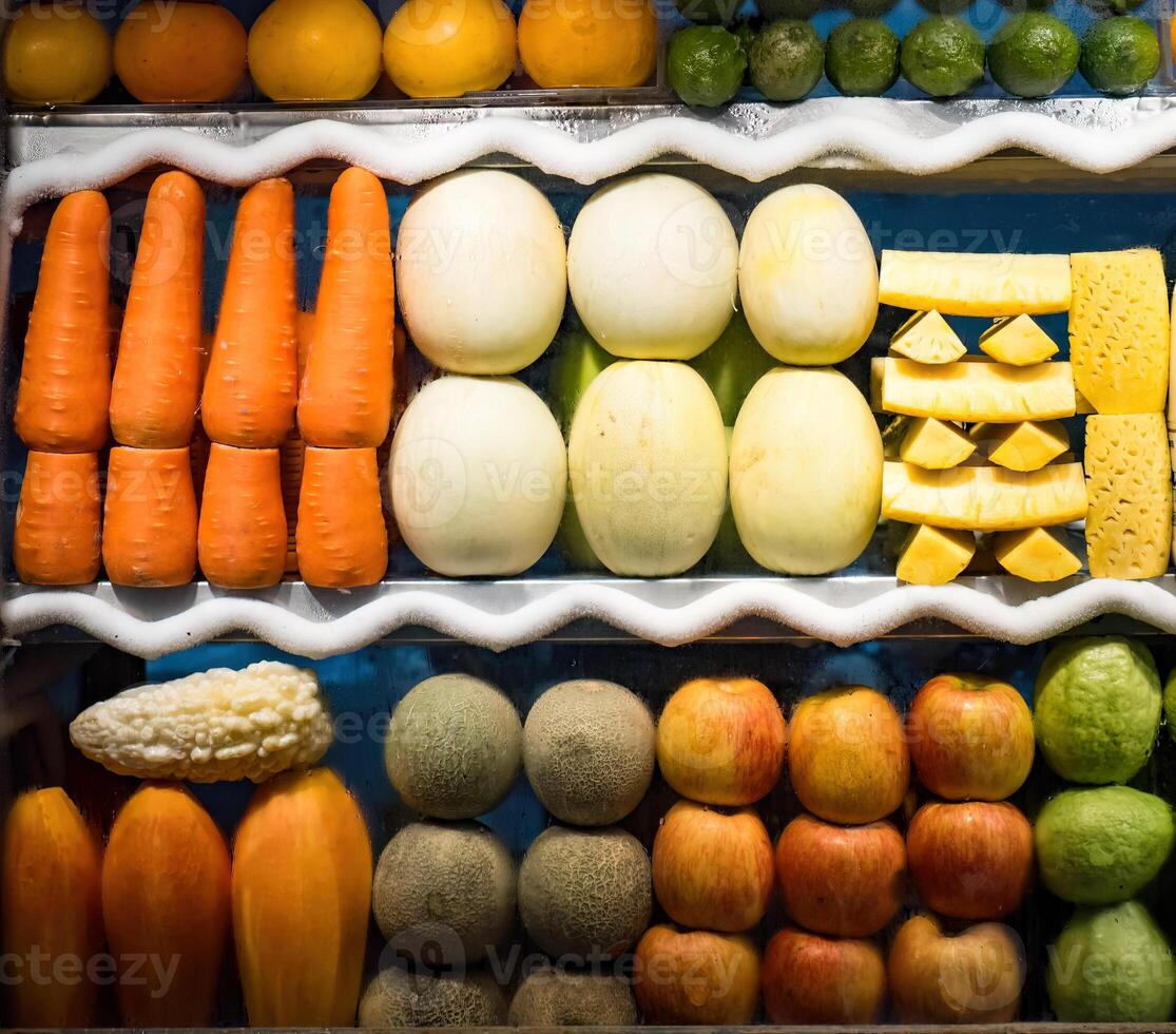 levendig vers fruit Scherm foto