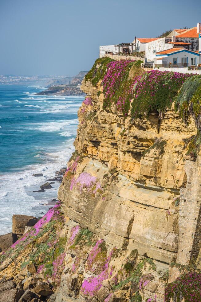 azenhas Doen bederven, Portugal kust- dorp. foto