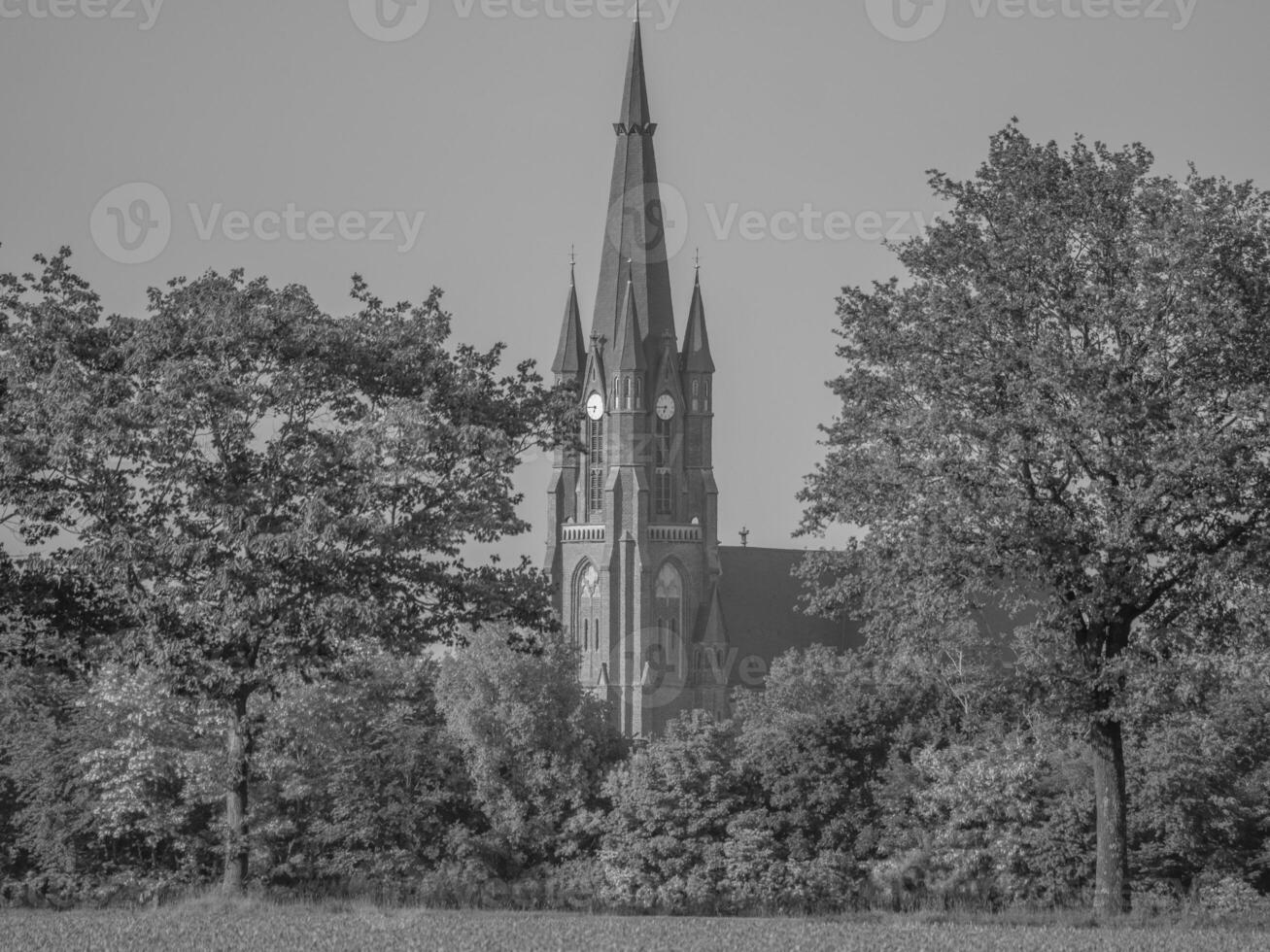 het kleine dorpje weseke in westfalen foto