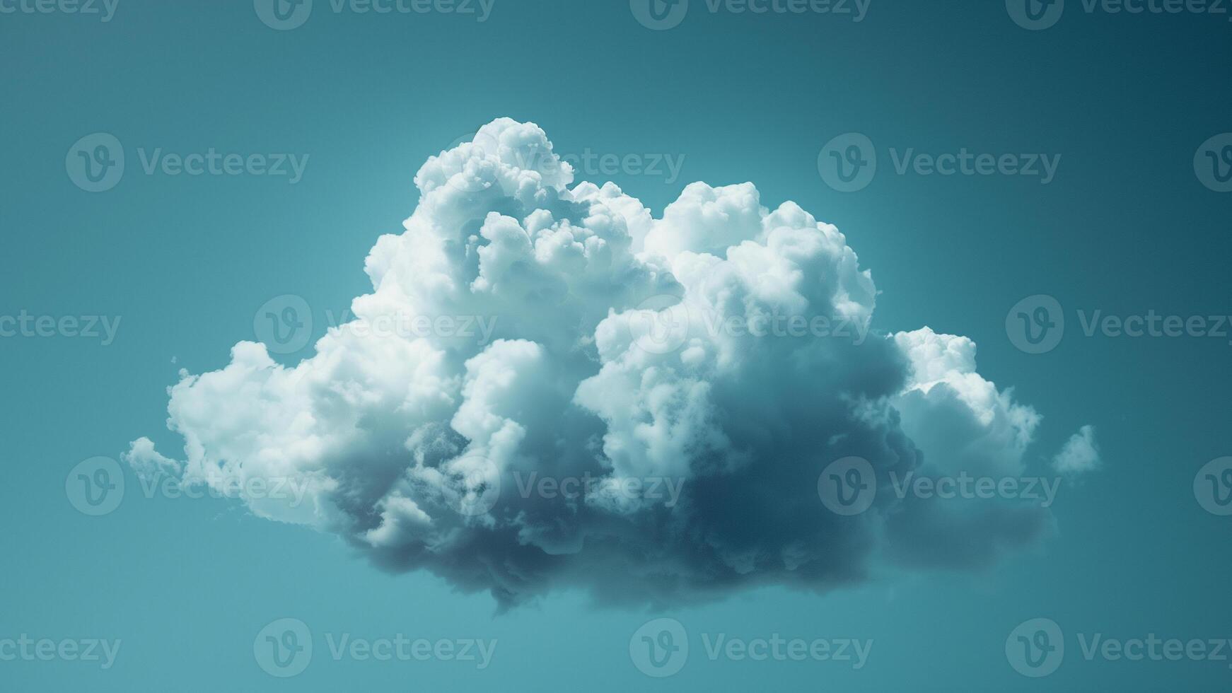 ai gegenereerd wolken in de blauw lucht achtergrond foto