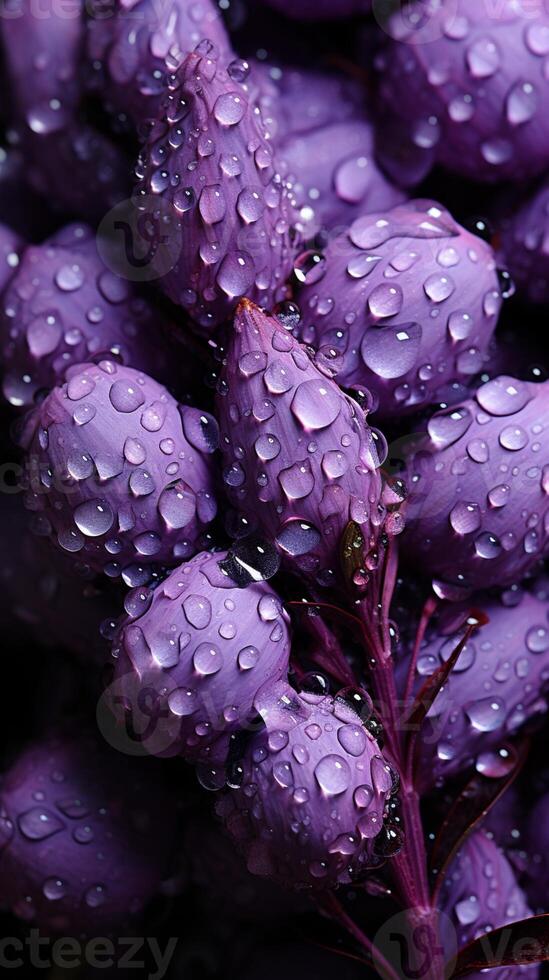 ai gegenereerd lavendel Purper bloem natuurlijk bloemen van bouwland foto