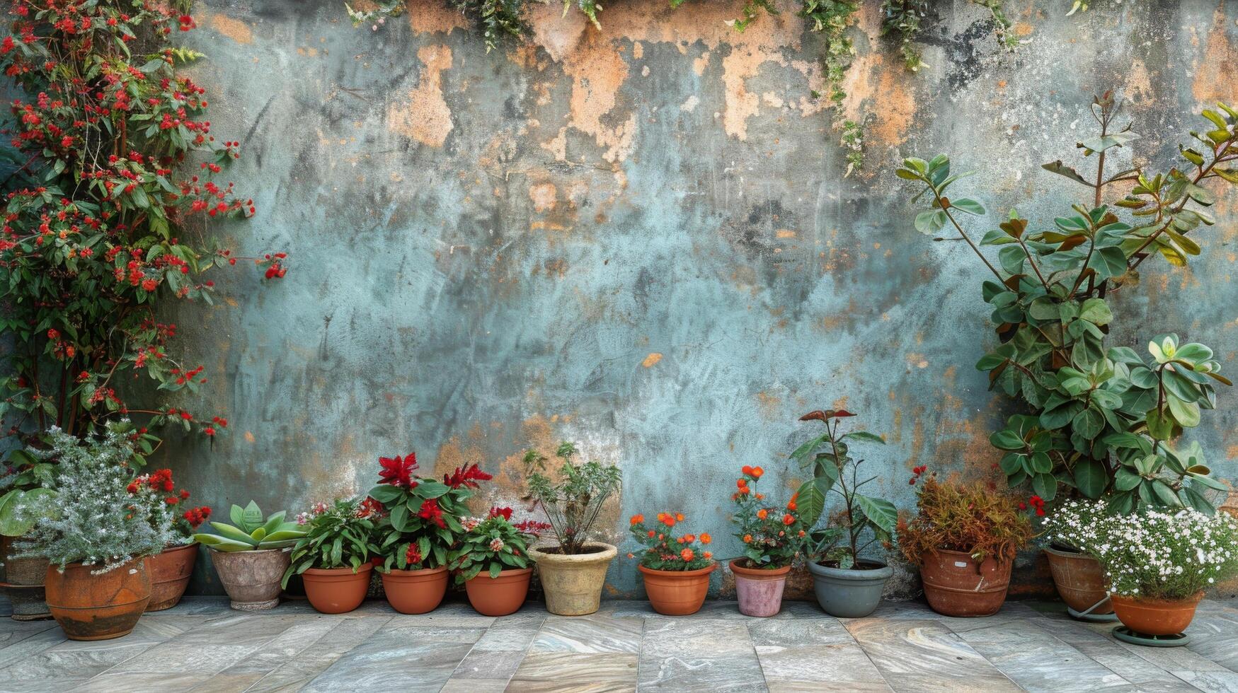 ai gegenereerd bloeiend bloemen sieren balkon foto