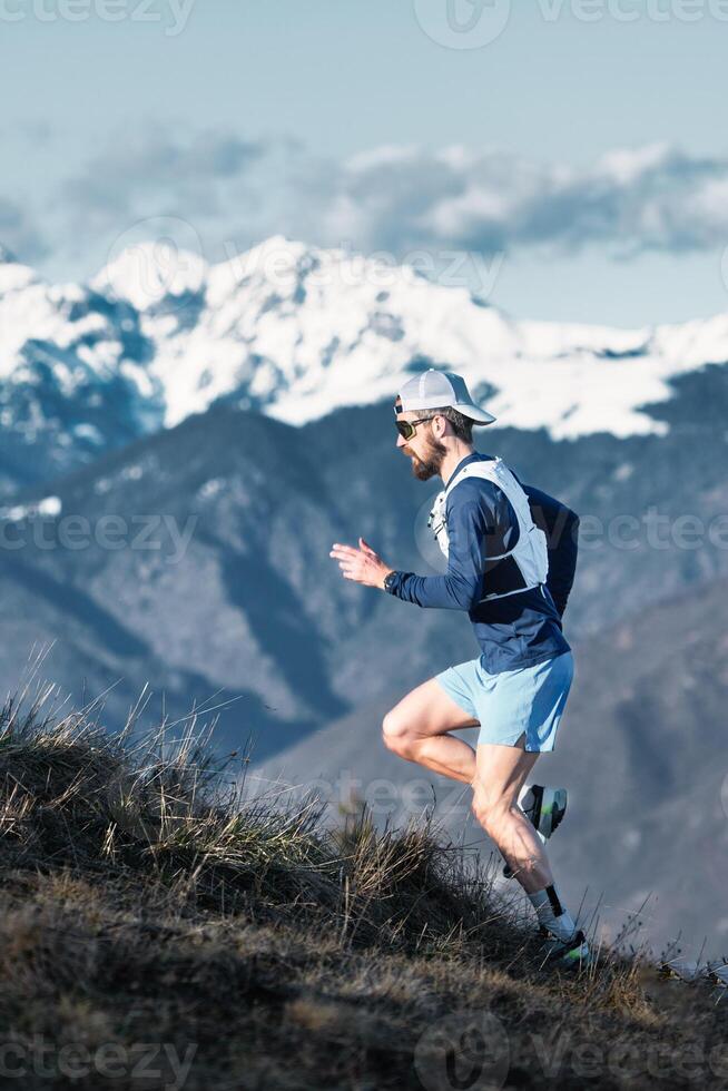 berg rennen in de Italiaans Alpen foto