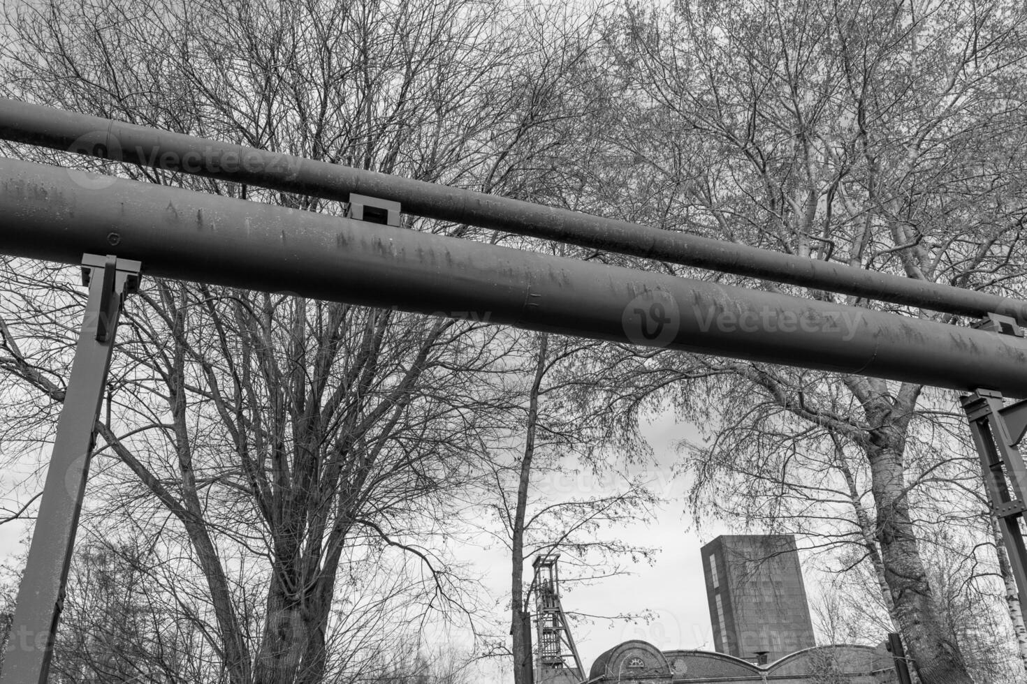 oud kolenmijn in de Duitse ruhr gebied foto