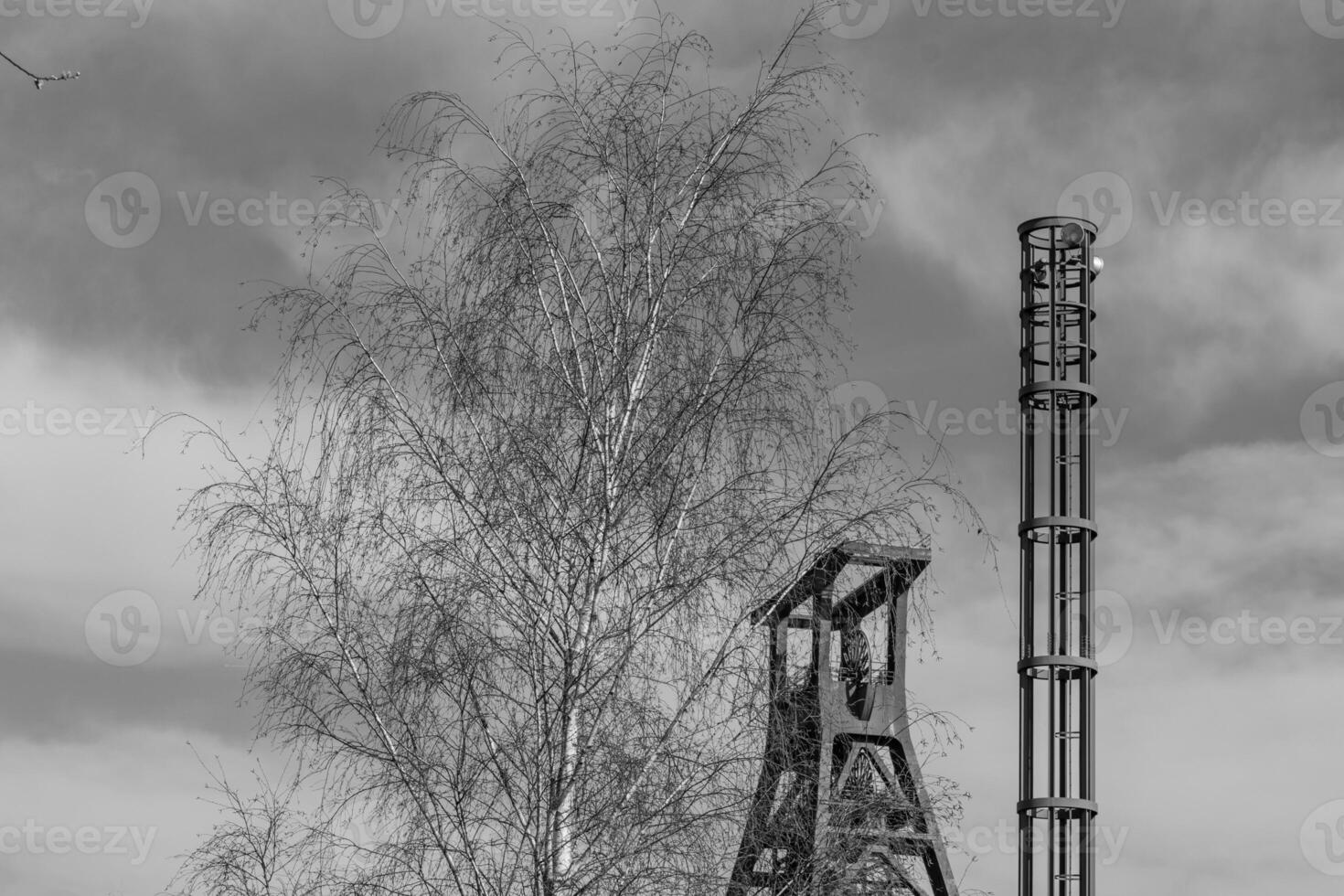 oud kolenmijn in de Duitse ruhr gebied foto