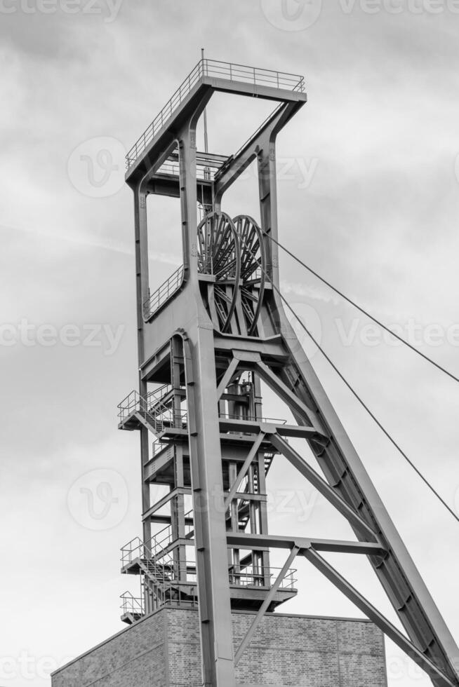 oud kolenmijn in de Duitse ruhr gebied foto