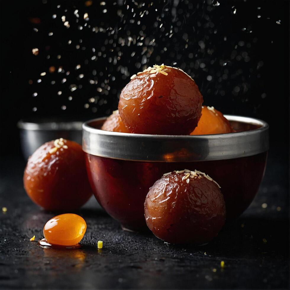 ai gegenereerd gulab jamun foto