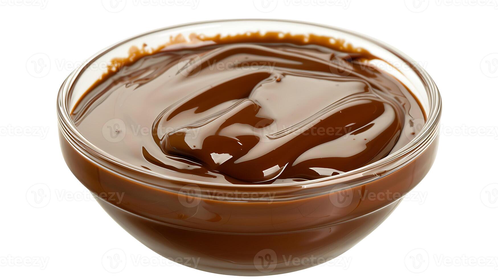 ai gegenereerd chocola pudding foto