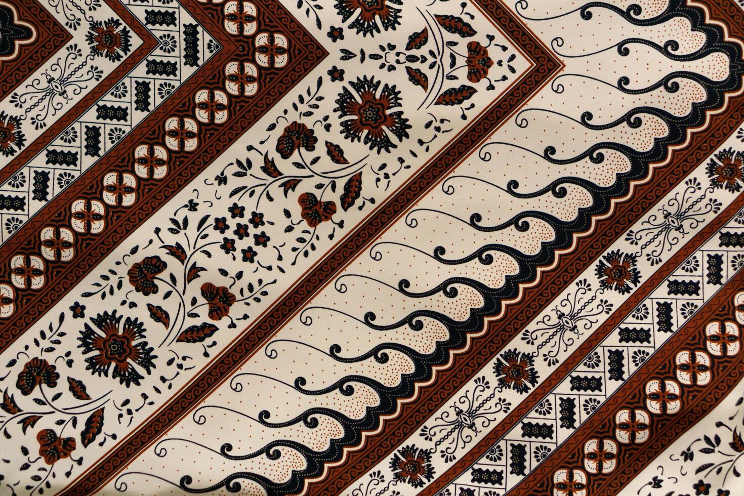 een traditioneel Indonesisch kleding stof, namelijk batik lap. Indonesië met elegant klassiek motief foto