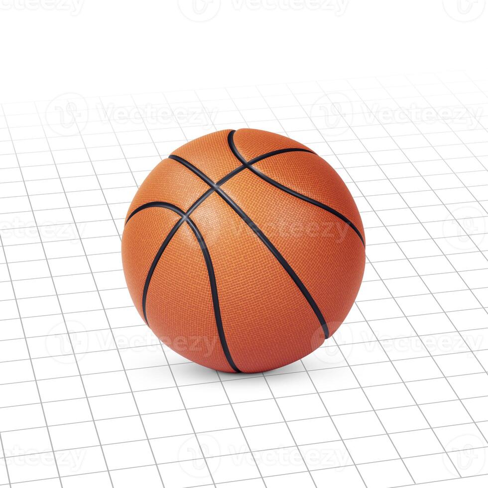 basketbal. Aan wit achtergrond grafisch lijnen foto