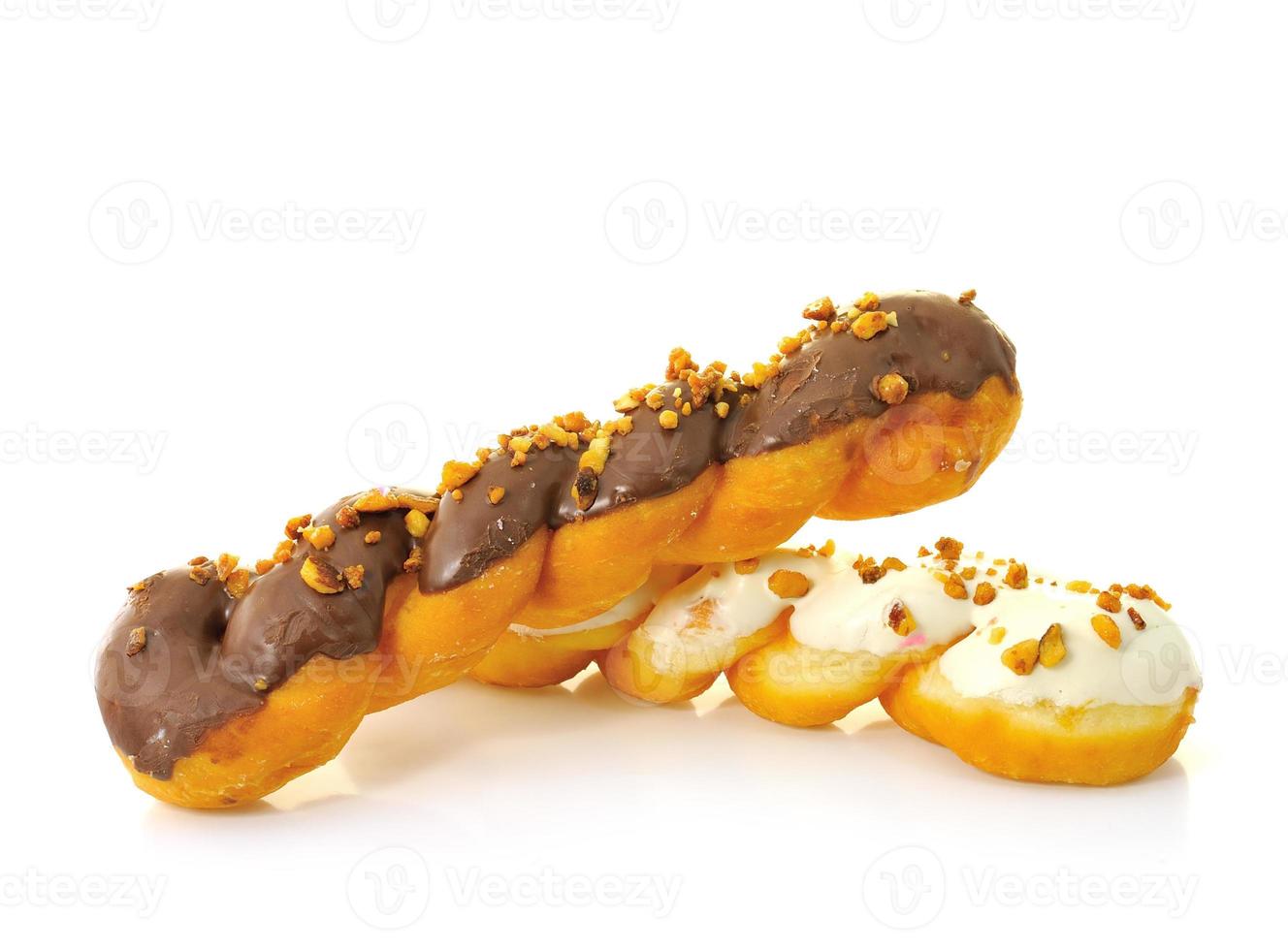 donut geïsoleerd op een witte achtergrond foto