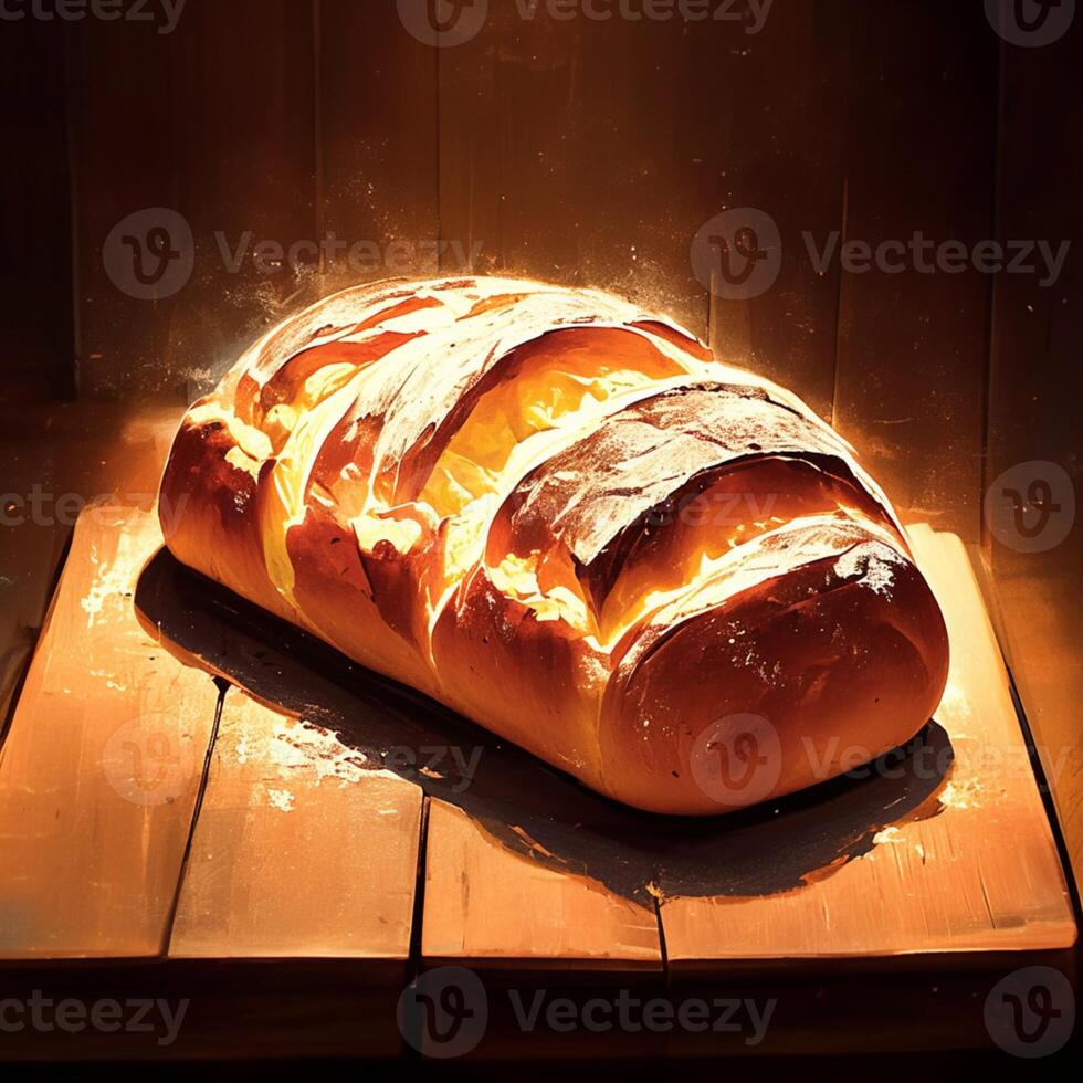 ai gegenereerd oven magie traditioneel brood bakken in een dichtbij omhoog schot voor sociaal media post grootte foto