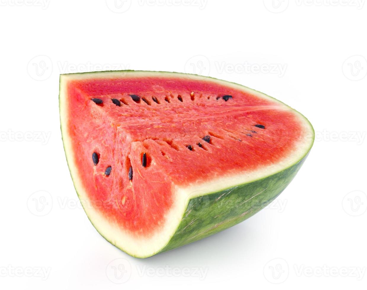 watermeloen die op witte achtergrond wordt geïsoleerd foto
