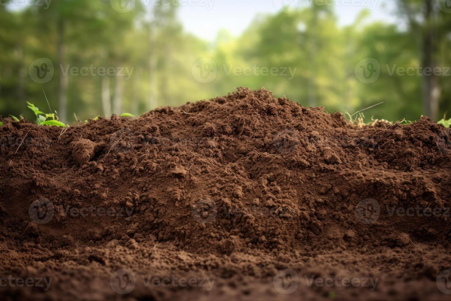 ai gegenereerd vochtig stapel bodem grond. genereren ai foto