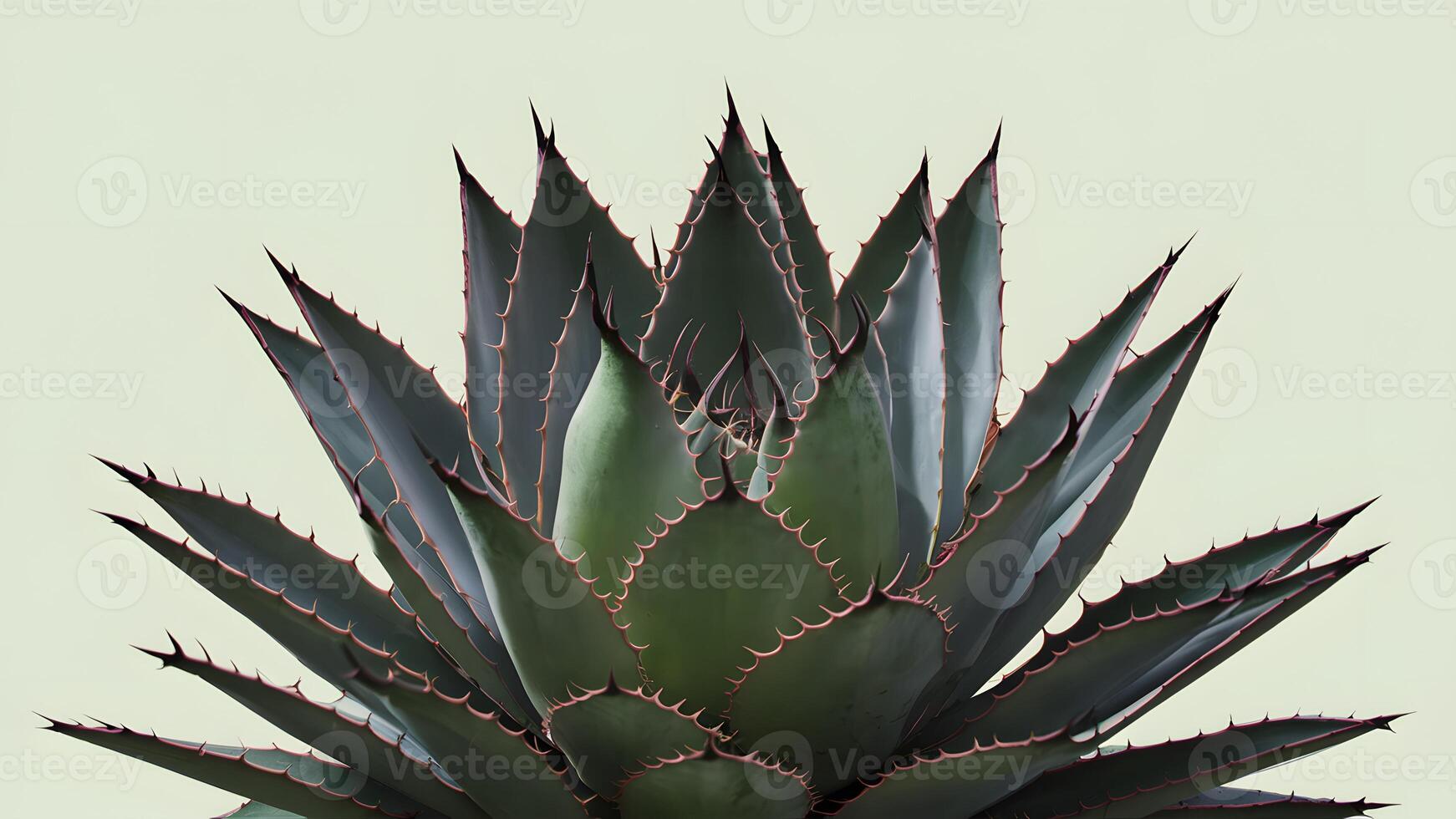 ai gegenereerd agave fabriek geïsoleerd tegen een schoon wit achtergrond foto