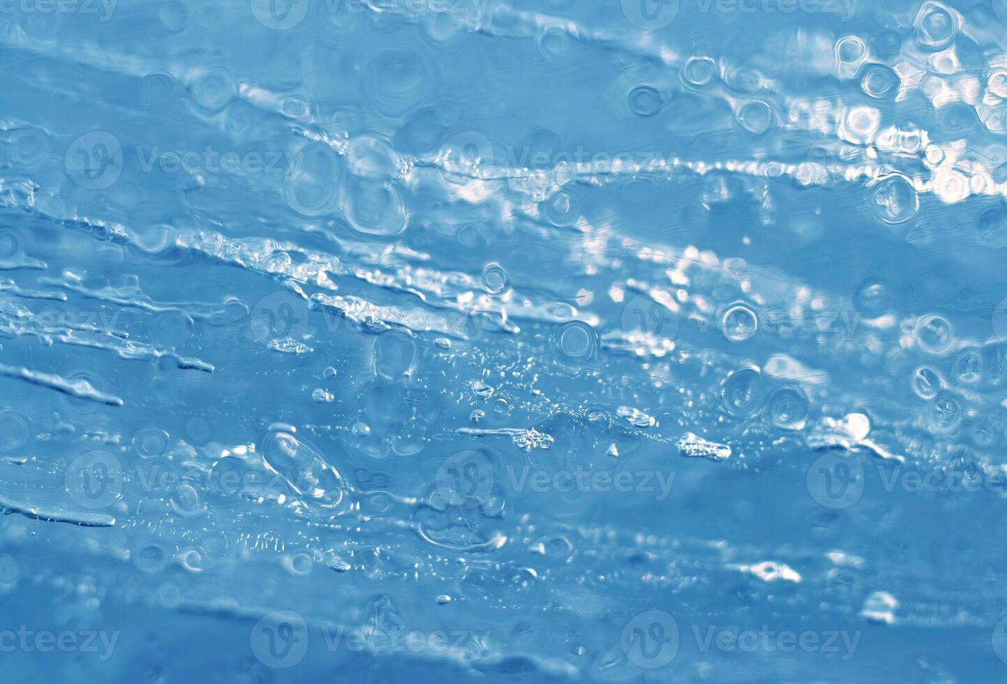 detailopname van blauw ijs structuur foto