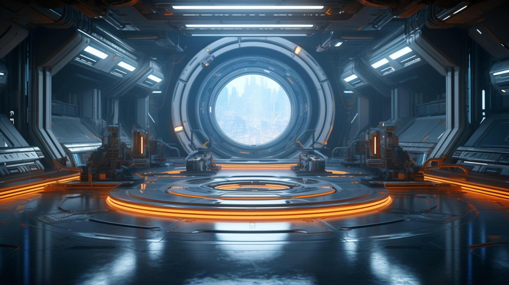 ai gegenereerd sci-fi ruimte omgevingen spel achtergrond foto