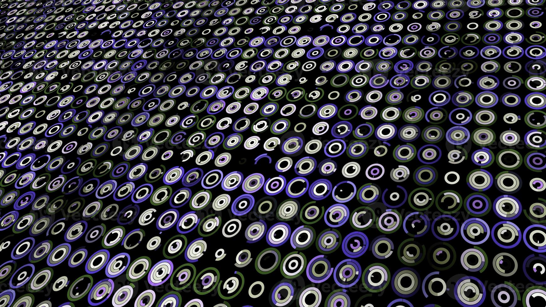 abstract veld- van klein dezelfde grootte bezig met laden ringen. animatie. digitaal achtergrond met klein pictogrammen, concept van internetten. foto