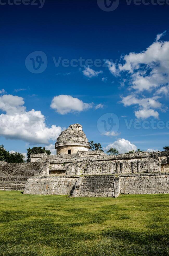 de observatorium of el caracol Bij chichen itza archeologisch plaats in Mexico foto