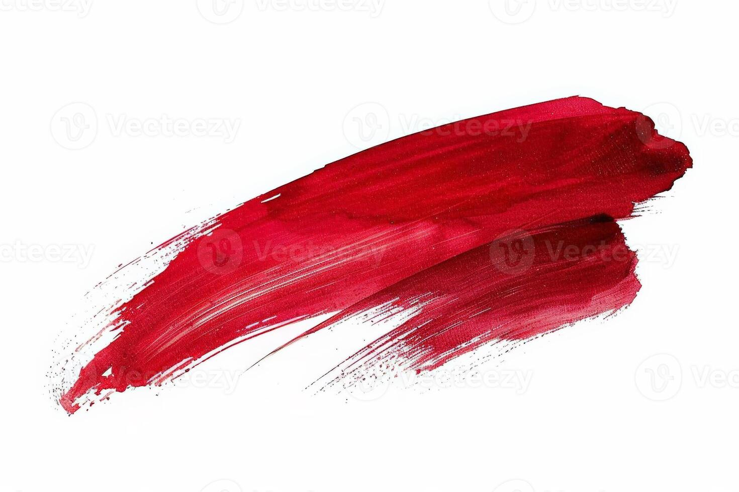 ai gegenereerd levendig rood verf beroerte abstract achtergrond foto