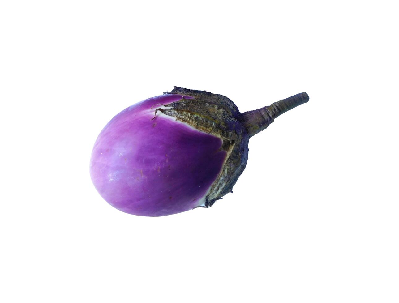 aubergine Aan wit achtergrond foto