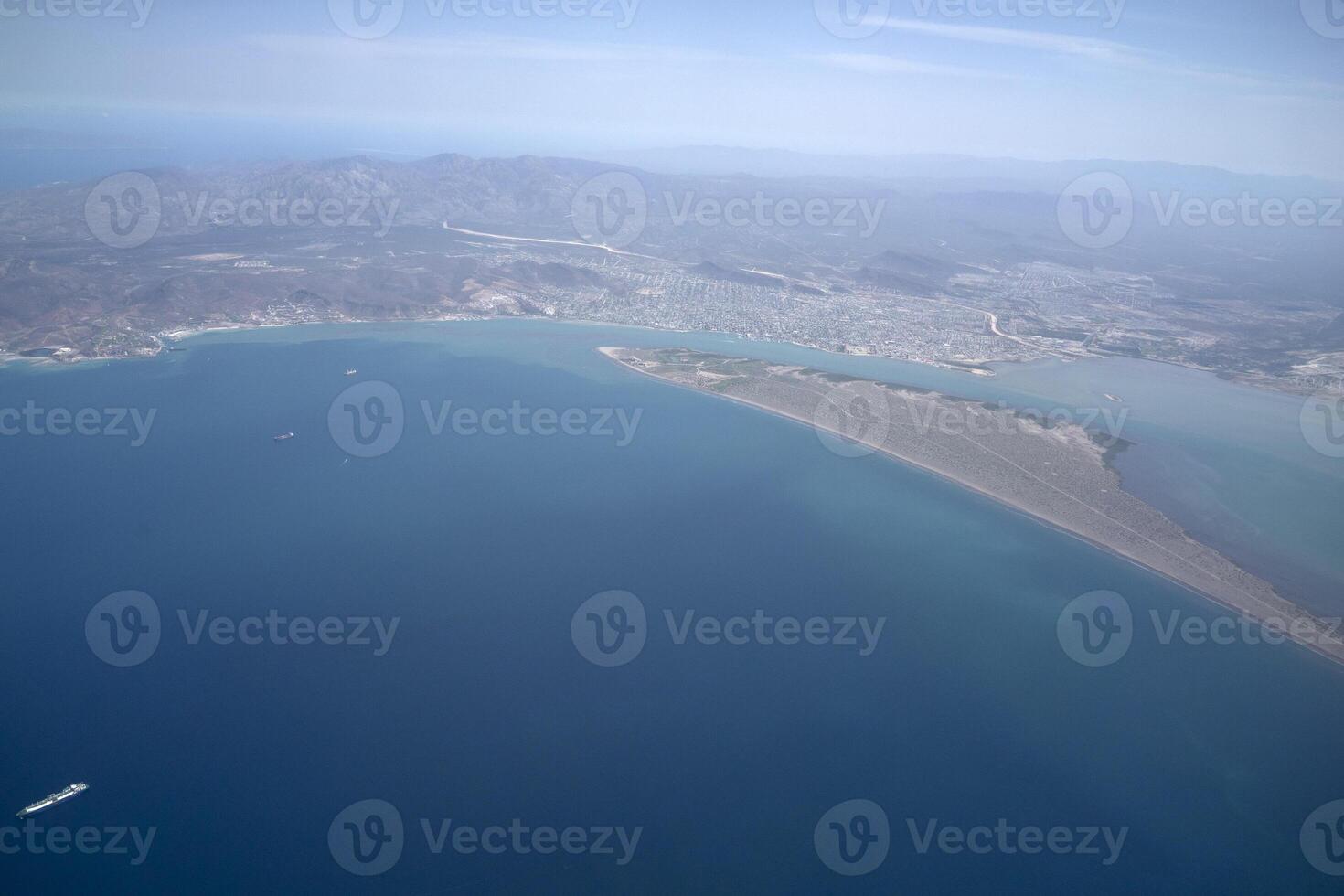 el mogote la paz baja Californië sur antenne visie van vliegtuig foto