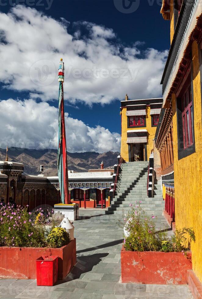 thiksey klooster. ladakhm, Indië foto