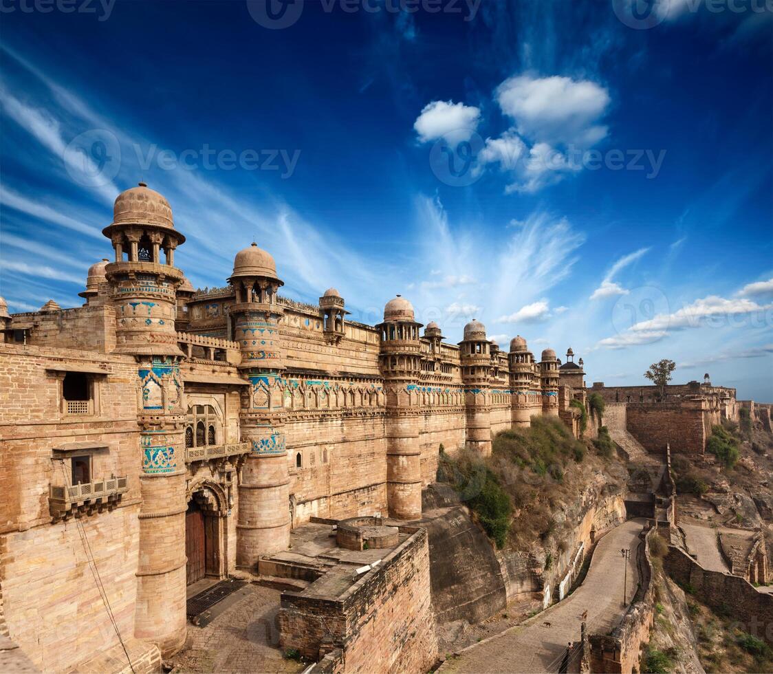 gwalior fort. madhya pradesh, Indië foto