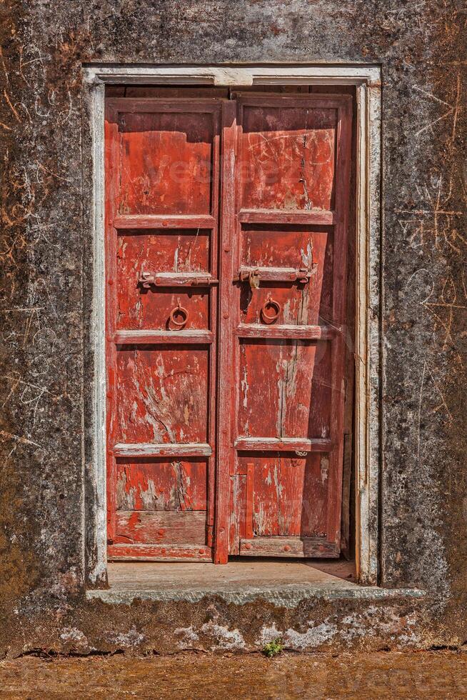 houten oude deur vintage achtergrond foto