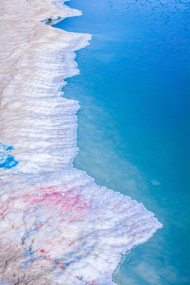 chott el djerid, zout meer in Tunesië foto