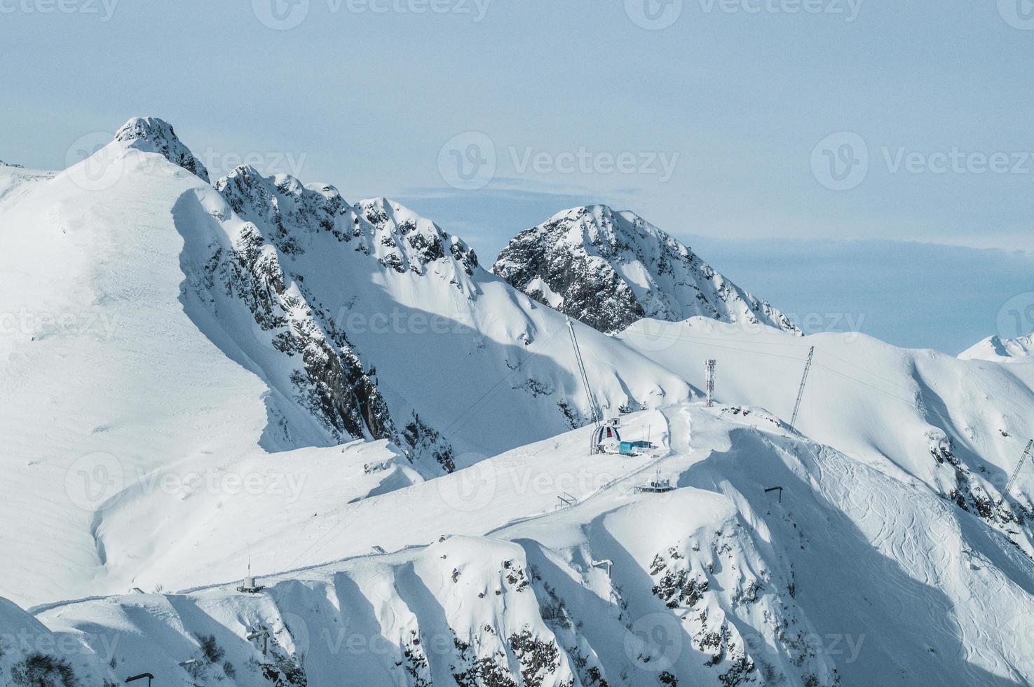 sneeuwbergen van krasnaya polyana foto