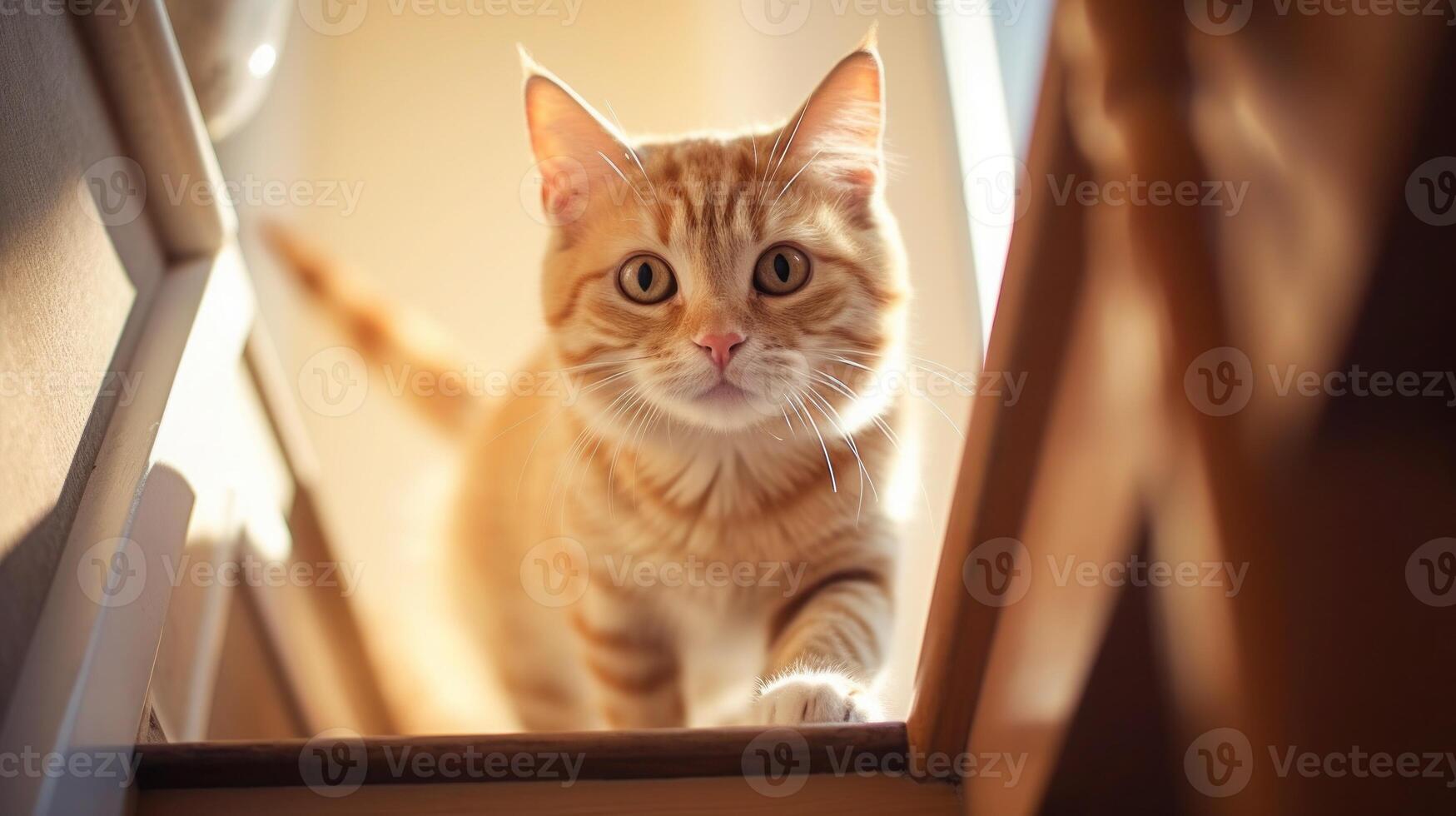 ai gegenereerd portret kat kat is een schattig kat en een grappig, goedgehumeurd.ze kijken schattig en zijn mooi zo huisdieren, gemakkelijk naar verhogen net zo huisdieren.it is een speels, aanhankelijk huisdier en is een favoriete van de verzorgers. foto