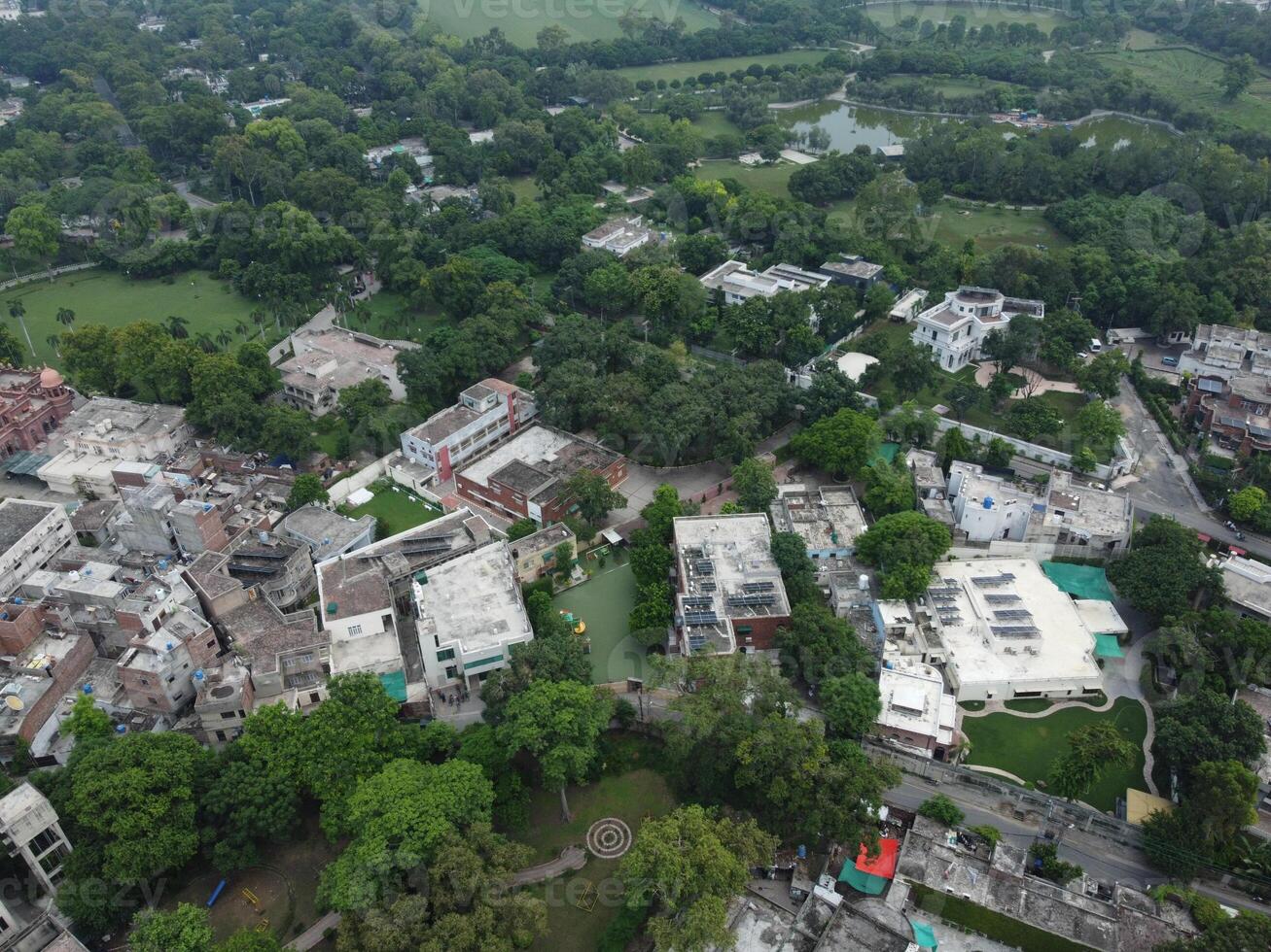 antenne visie van groen stad Aan 17-09-2023 in lahore Pakistan foto