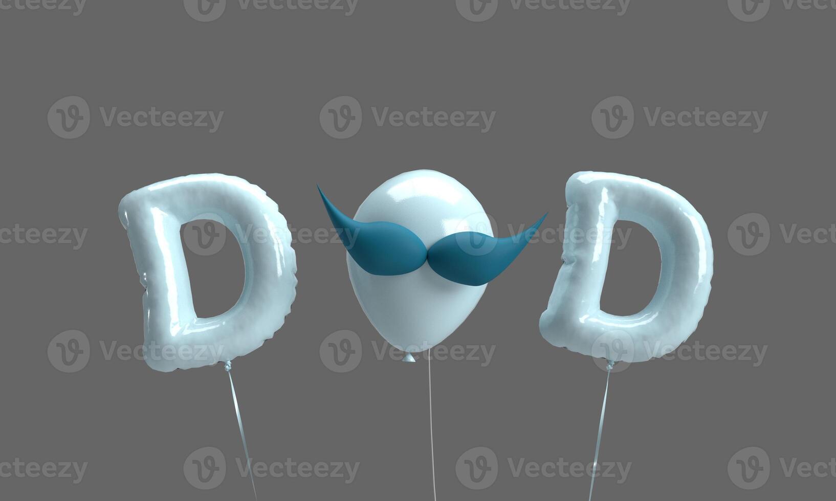 vader vader dag blauw kleur snor vader dag vader ouder familie pret poster decoratie verjaardag mannetje Mens liefde bericht bubbel ballon kunst knal grappig kunst mei juni maand liefde typografie moeder.3d geven foto