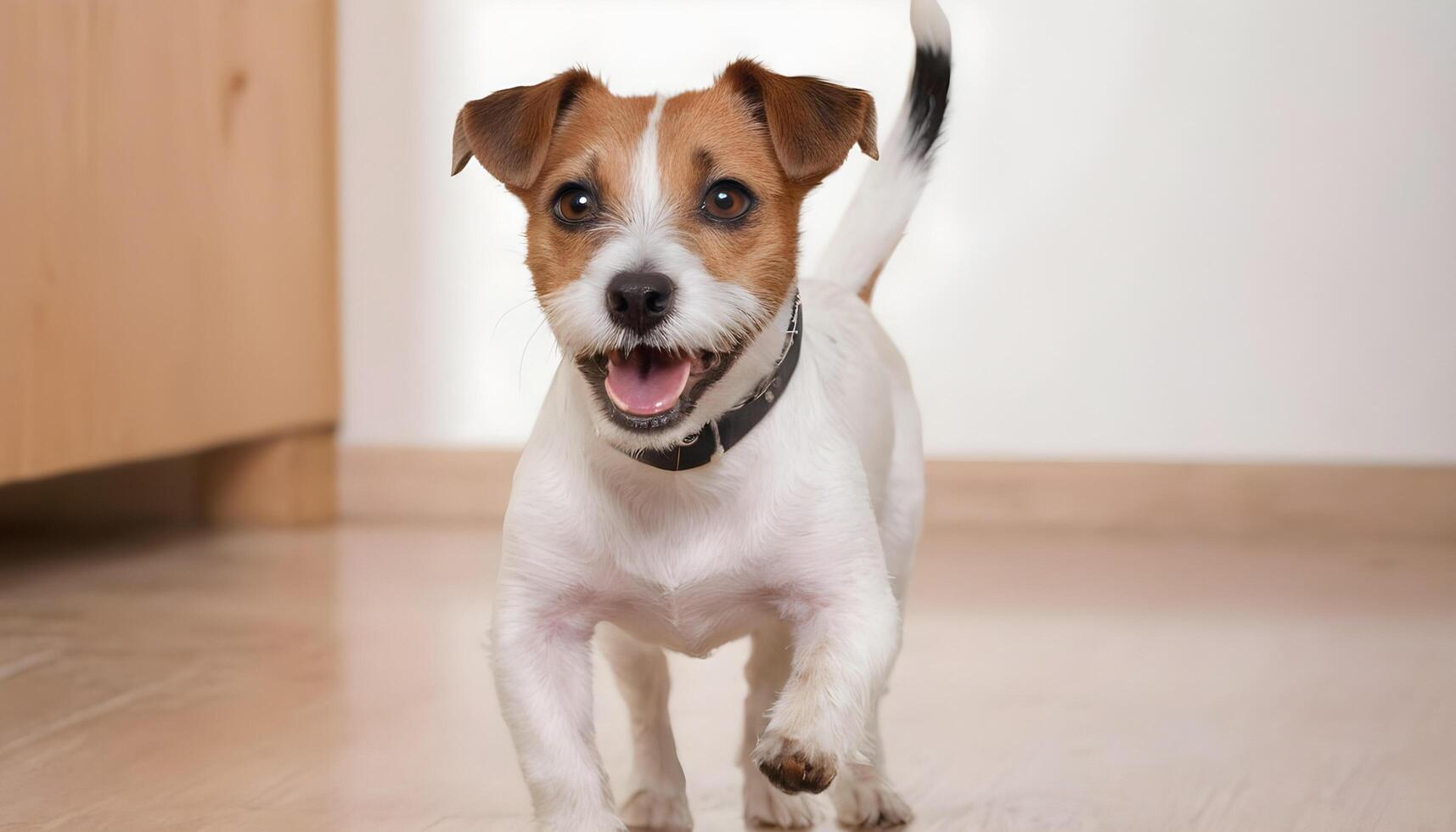 dapper jack Russell terriër in natuur, hond fotografie foto